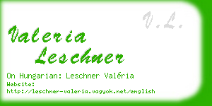 valeria leschner business card